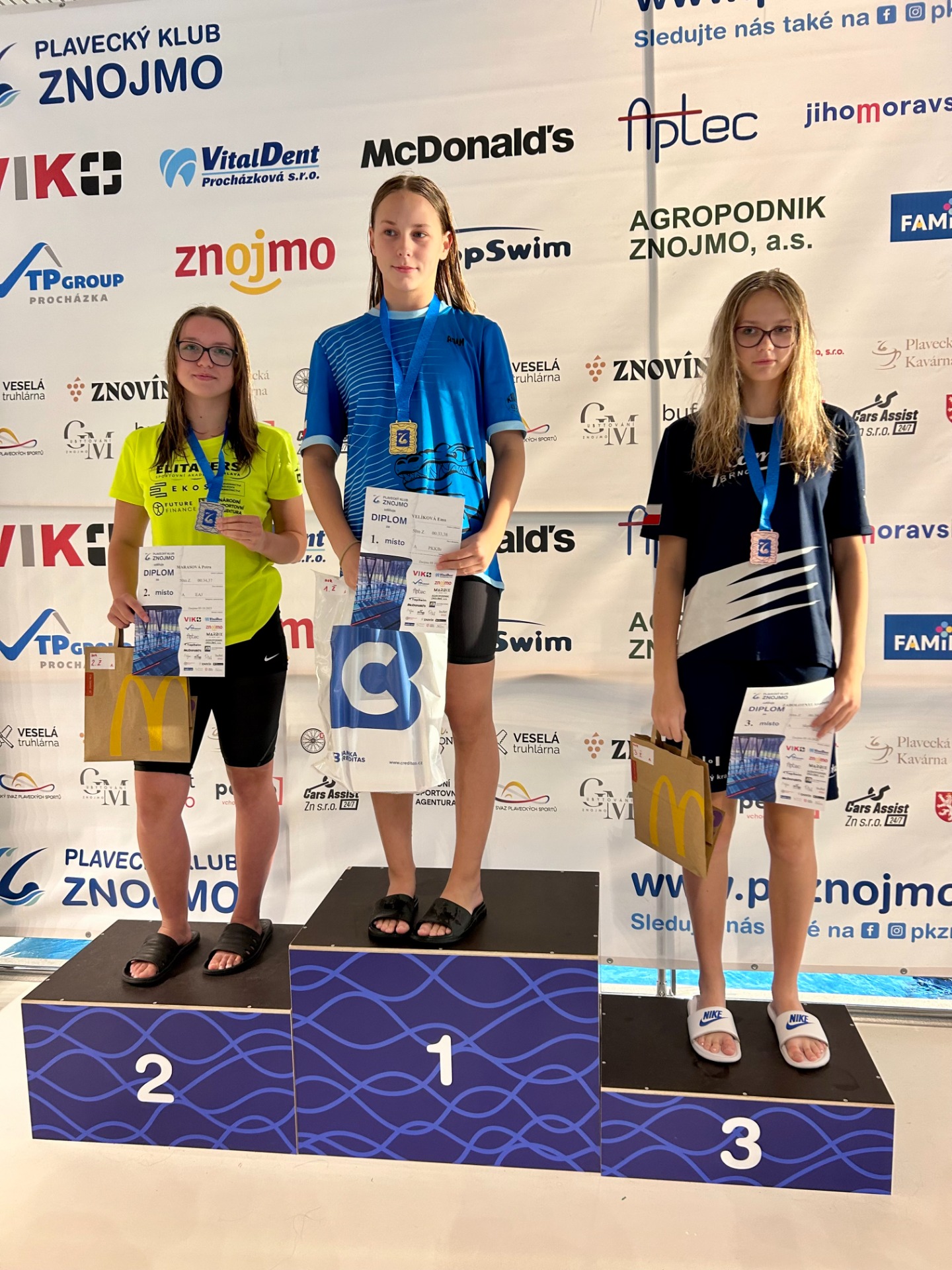 Petra Marasová 2.místo na 50 m znak